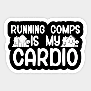 Running comps is my cardio Sticker